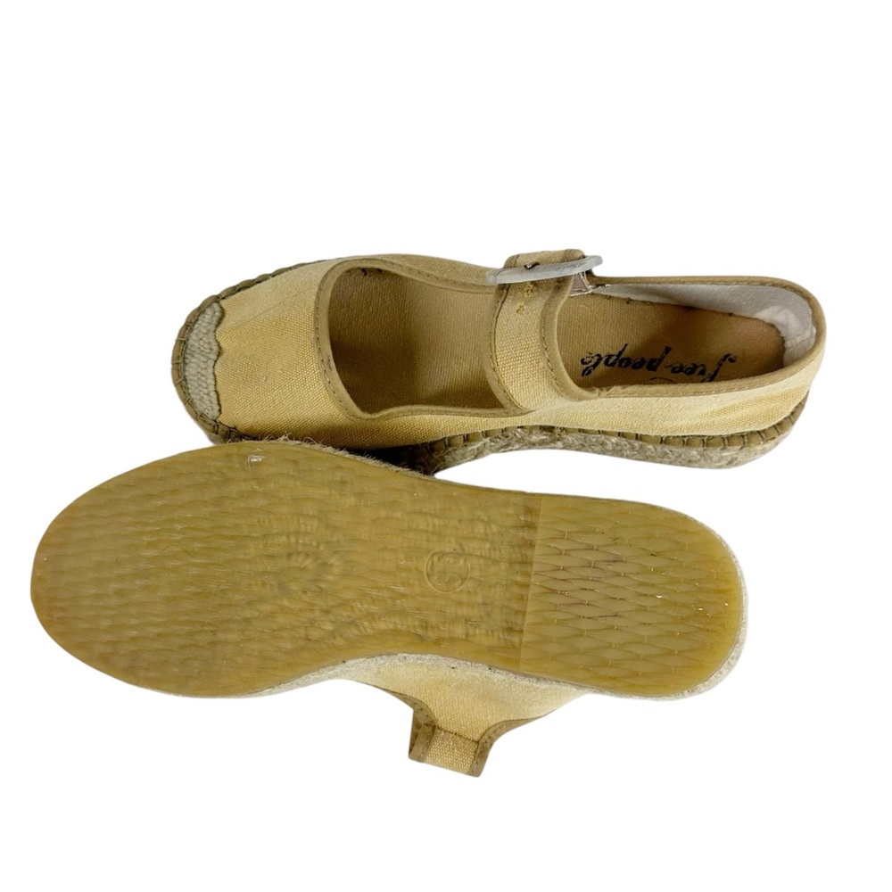 FREE PEOPLE COLLECTION Women's 36/7 Surfside Mary Jane Espadrilles Tan - Picture 6 of 11